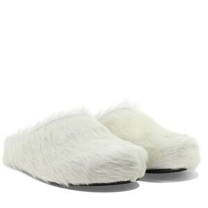 Marni Round Toe Slip-On Slippers
